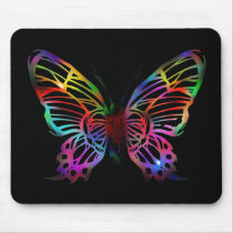 SEXY RAINBOW BUTTERFLY PATTERN MOUSE PADS