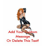 Sexy Redhead in Black Lingerie by Al Rio t-shirts