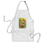 Sexy Redhead Ms Claus, Santa's wife by Al Rio aprons