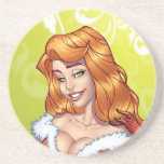 Sexy Redhead Ms Claus, Santa's wife by Al Rio coasters
