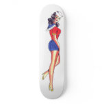 SEXY SAILOR GIRL IN HOT PANTS TATTOO SKATEBOARD