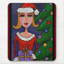 Sexy Santa Girl - Christmas mousepad