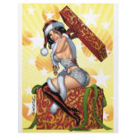 Sexy Santa's Christmas Present original by Al Rio letterhead
