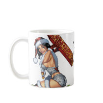 Sexy Santa's Christmas Present original by Al Rio Mug