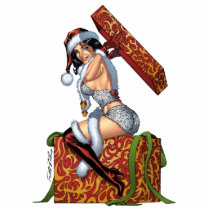 Sexy Santa's Christmas Present original by Al Rio Photo Cutout