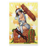 Sexy Santa's Christmas Present original by Al Rio stationery