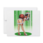 Sexy Santa's Helper w/ Christmas Gifts by Al Rio invitations