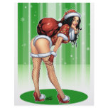 Sexy Santa's Helper w/ Christmas Gifts by Al Rio letterhead
