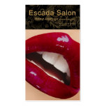 Sexy Sassy Luscious Lips Beauty Salon & Day Spa Business Card