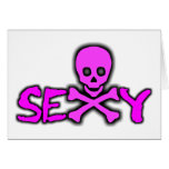 Sexy Skull Greeting Card