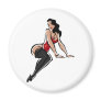 SEXY Stripper, I support Single Moms T-shirt logo Refrigerator Magnets