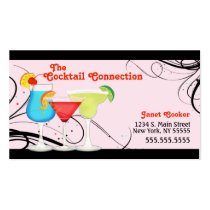 Sexy Swirl Cocktail Business Card