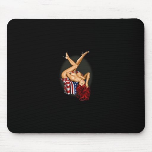 Sexy V for Victory...  God Bless the... Mouse Pads