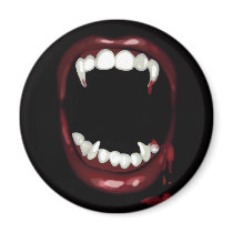 Sexy Vampire Fangs Bite Magnet