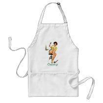 Sexy Vintage Plumber Pin Up Woman Apron