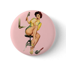 Sexy Vintage Plumber Pin Up Woman