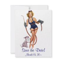 Sexy Vintage Welding Pin Up Invitations