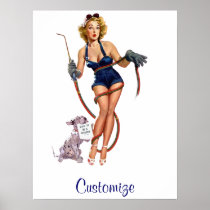 Sexy Vintage Welding Pin Up Poster Print