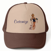Sexy Vintage Welding Pin Up Woman Hats