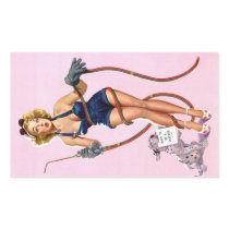 Sexy Vintage Welding Pin Up Woman Rectangular Stickers
