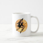 Sexy Witch Flies up to the Moon Coffee Mug
