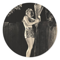 Sexy Witch - Harlem Flits Round Stickers