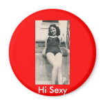 sexy woman in bathing suit, Hi Sexy magnet