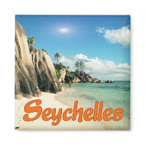 Seychelles Fridge Magnet