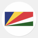 Seychelles National Flag Round Stickers