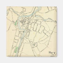 Seymour, E River, Madison Fridge Magnet