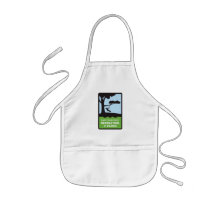 SF RPD Logo Apron in white for kids