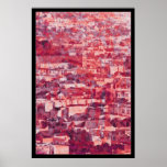 Sf Vintage Village red Poster