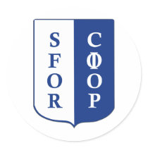 SFOR Bosnia Round Sticker