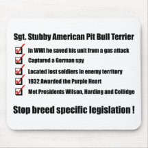 Sgt. Stubby -1 Mouse Pad