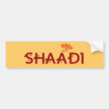 Shaadi Bumper Stickers