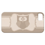 Shabby Chic Cartoon Owl Paper Tag iPhone 5s Case iPhone 5 Covers