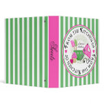 Shabby Chic Cupcake Recipe Binder