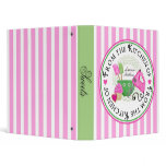 Shabby Chic Cupcake Recipe Binder