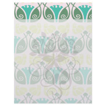 shabby chic floral ornate damask letterhead template