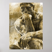 Shabby Chic Gothic Trendy Statue Print
