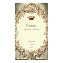 Shabby Chic Tattered Crown Business Card