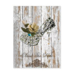 shabby chic vintage country wedding favor postcards