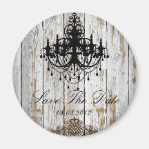 shabby chic vintage country wedding favour fridge magnet