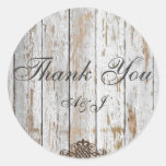shabby chic vintage country wedding favour round stickers