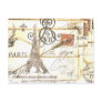 Shabby Chic Vintage Paris Eiffel Tower Postcards