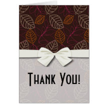 shabby etched leaves on dark brown card