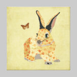 Shabby Floral Bunny Canvas canvas prints