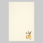 Shabby Floral Bunny Stationery stationery