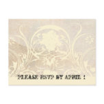 Shabby Lace Parchment RSVP Post Card