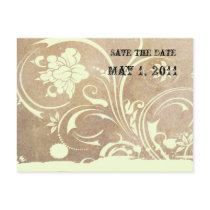 Shabby Lace Save the Date Postcards